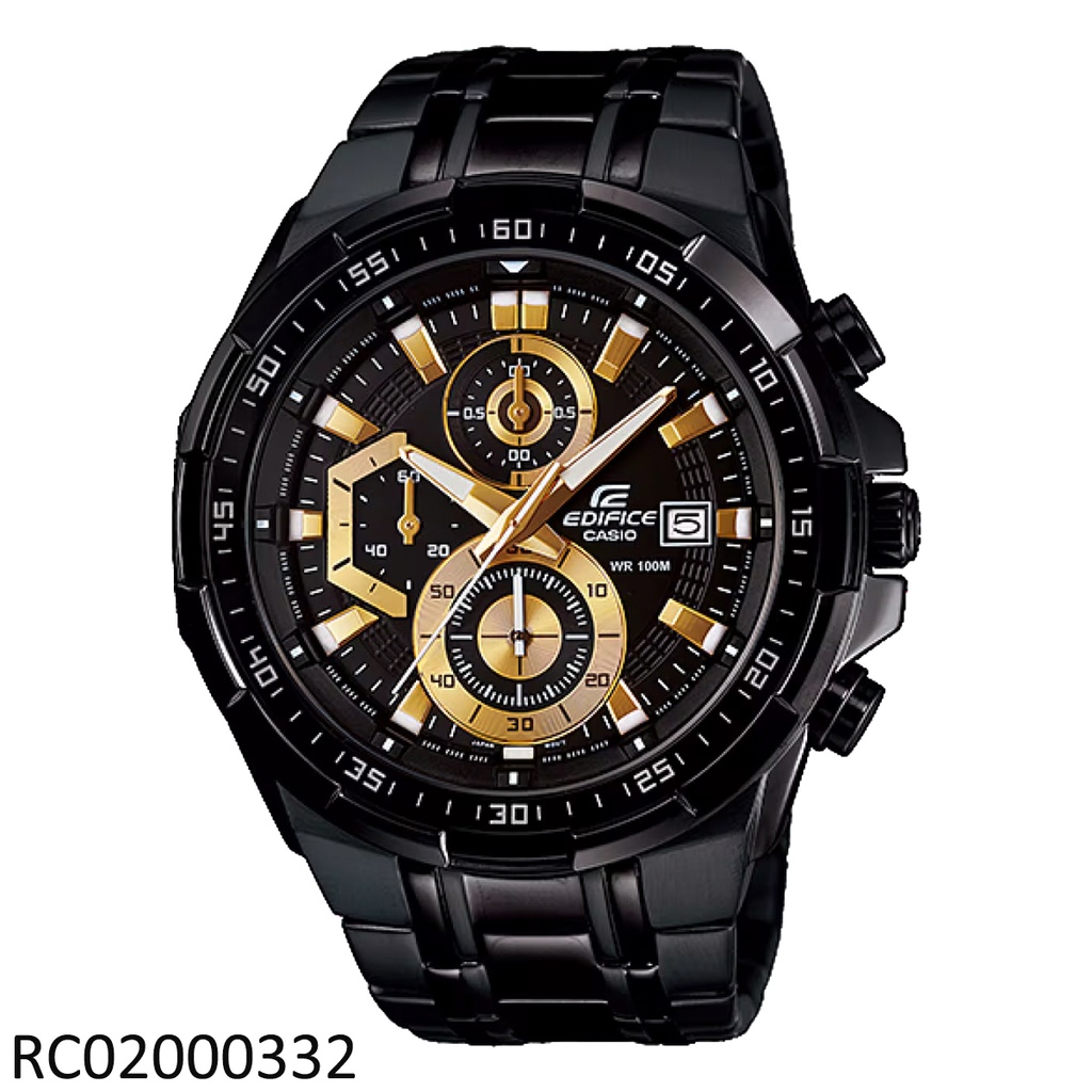 RELOJ CASIO EDIFICE ANALOGO CAB EFR-539BK-1AVUDF METAL NEGRO