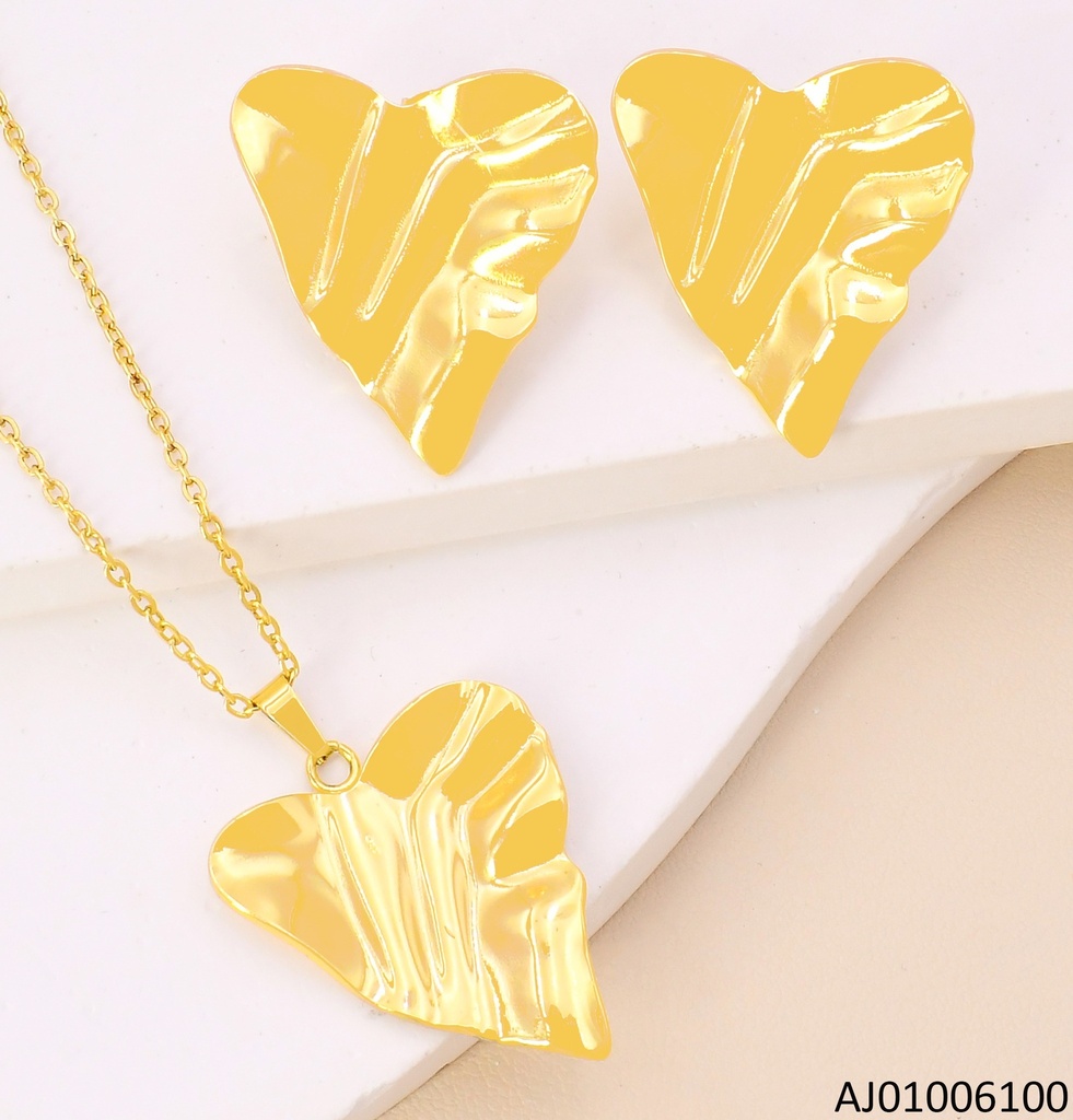 SET DORADO CORAZON IRREGULAR 0618-312