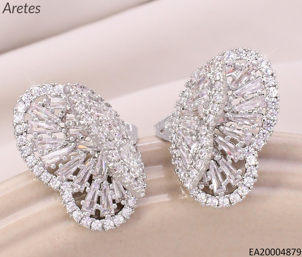 ARETES PLAT MARIPOSA VISTA LATERAL ZIRC. EE5069-268