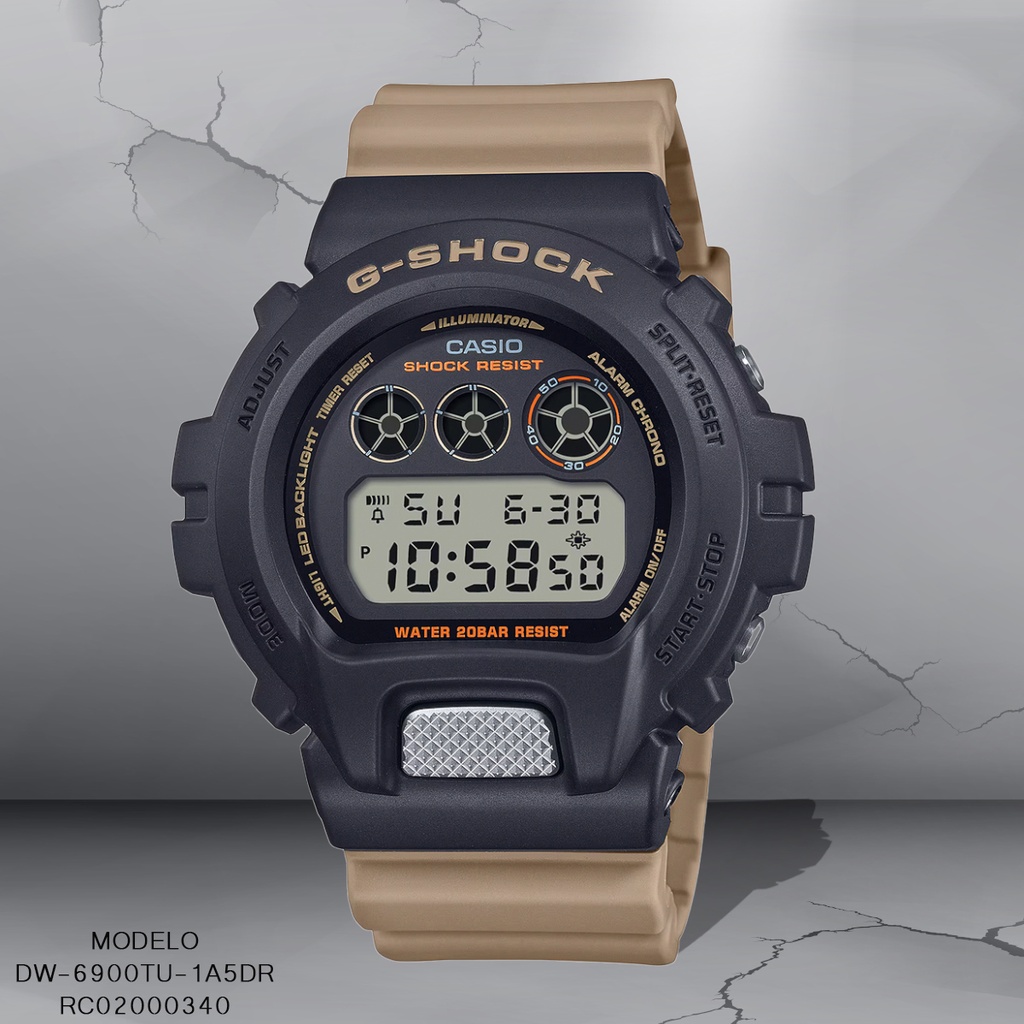RELOJ CASIO G-SHOCK DIGITAL CAB DW-6900TU-1A5DR SILICON CAFE