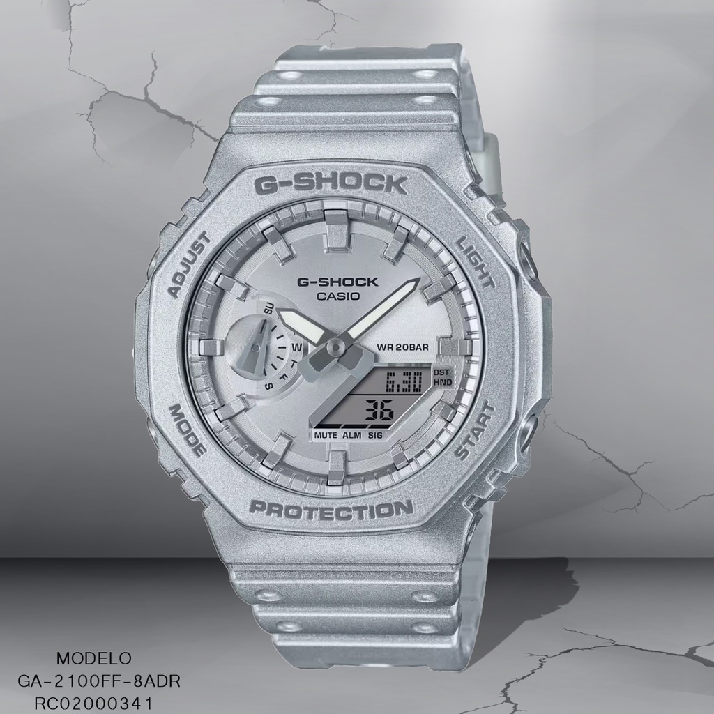 RELOJ CASIO G-SHOCK ANA/DIG CAB GA-2100FF-8ADR SILICON PLAT