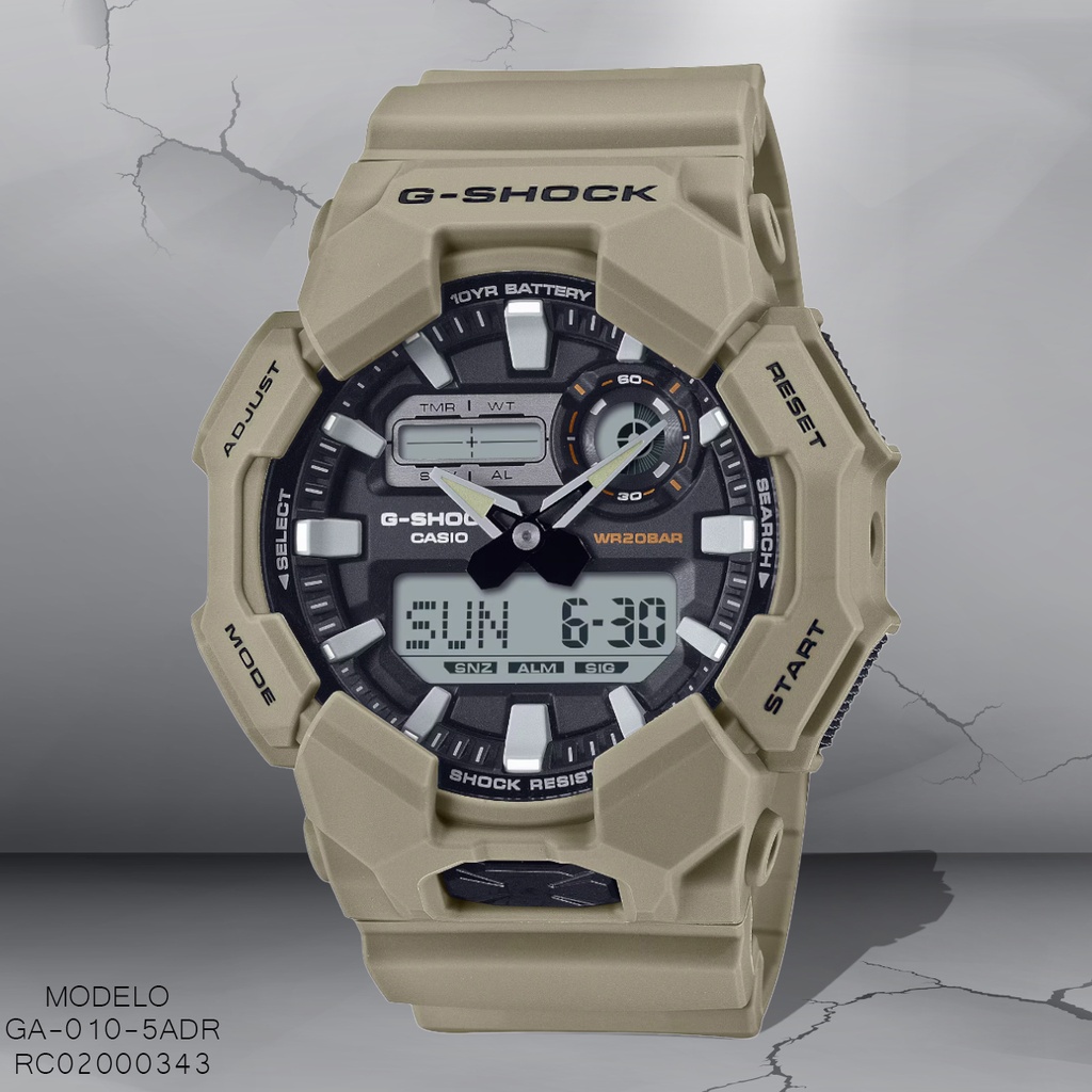 RELOJ CASIO G-SHOCK AN/DIG CAB GA-010-5ADR RESINA VERDE