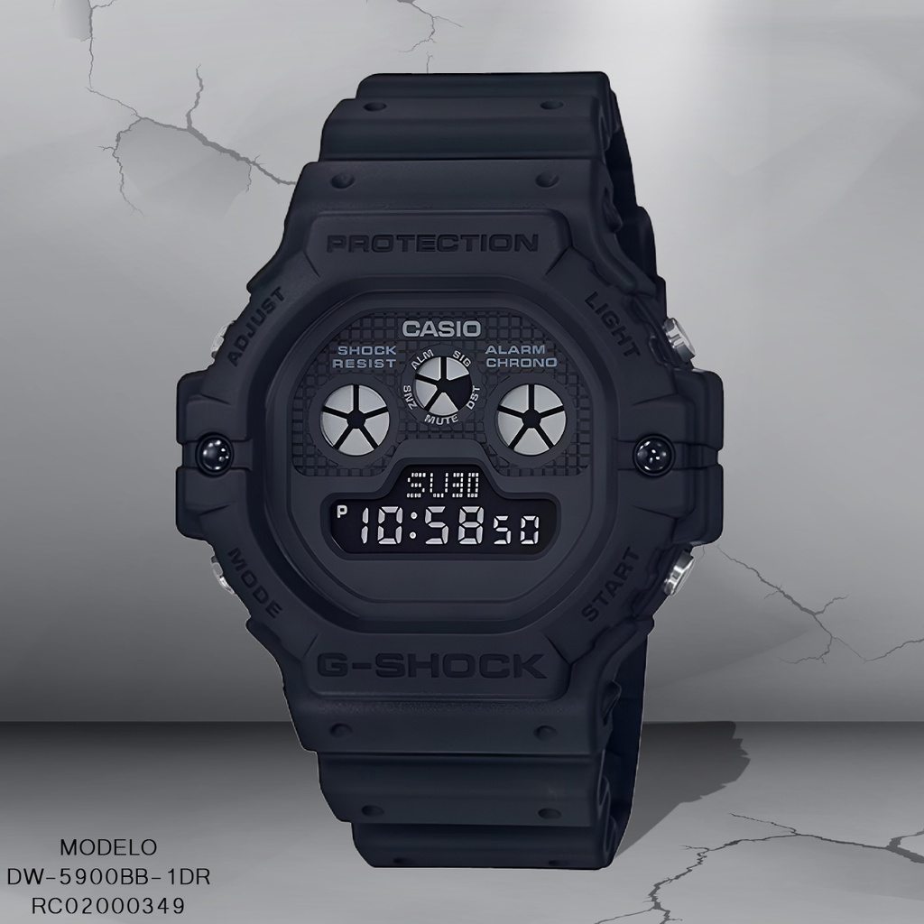 RELOJ CASIO G-SHOCK DIGITAL CAB DW-5900BB-1DR SILICON NEGRO