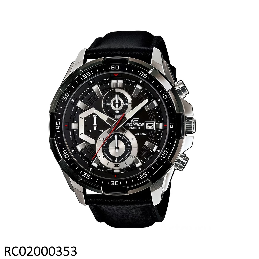 RELOJ CASIO EDIFICE ANALOGO CAB EFR-539L-1AVUDF CUERO NEGRO