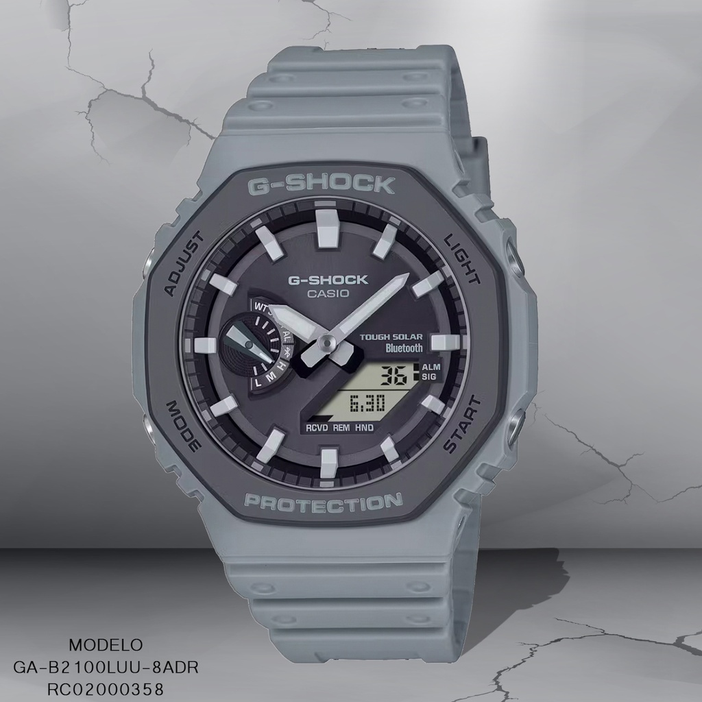 RELOJ CASIO G-SHOCK ANA/DIG CAB GA-B2100LUU-8ADR SILICON GRIS