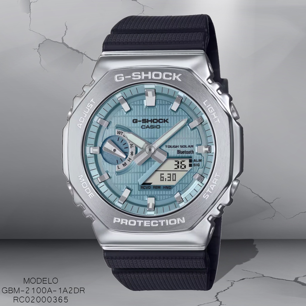 RELOJ CASIO G-SHOCK ANALOGO CAB GBM-2100A-1A2DR SILICON NEGRO