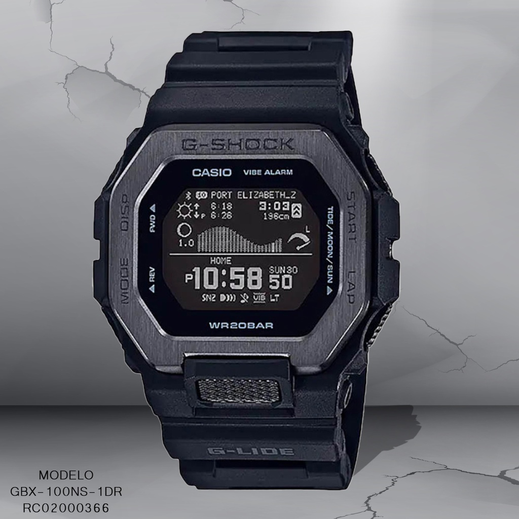 RELOJ CASIO G-SHOCK DIGITAL CAB GBX-100NS-1DR SILICON NEGRO