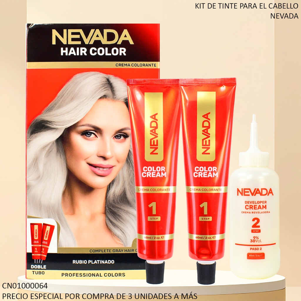 TINTE NEVADA RUBIO PLATINADO NV04552