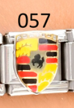 CHARM ITALIANO SILVER ACERO INOX. 9*10MM PORCHE