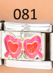 CHARM ITALIANO SILVER ACERO INOX. 9*10MM LENTES