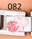 CHARM ITALIANO SILVER ACERO INOX. 9*10MM ANILLO DULCE