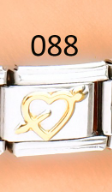 CHARM ITALIANO SILVER ACERO INOX. 9*10MM CROQUI CORAZON