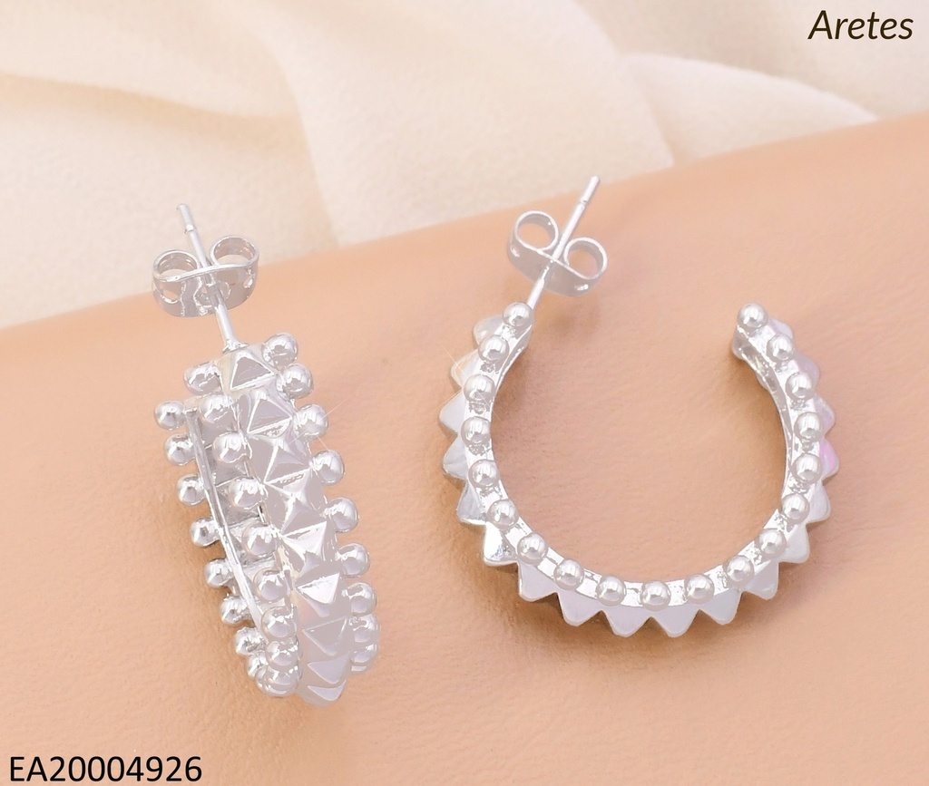 ARETES PLAT "C" PUNTAS/PELOTITAS EE5079-268