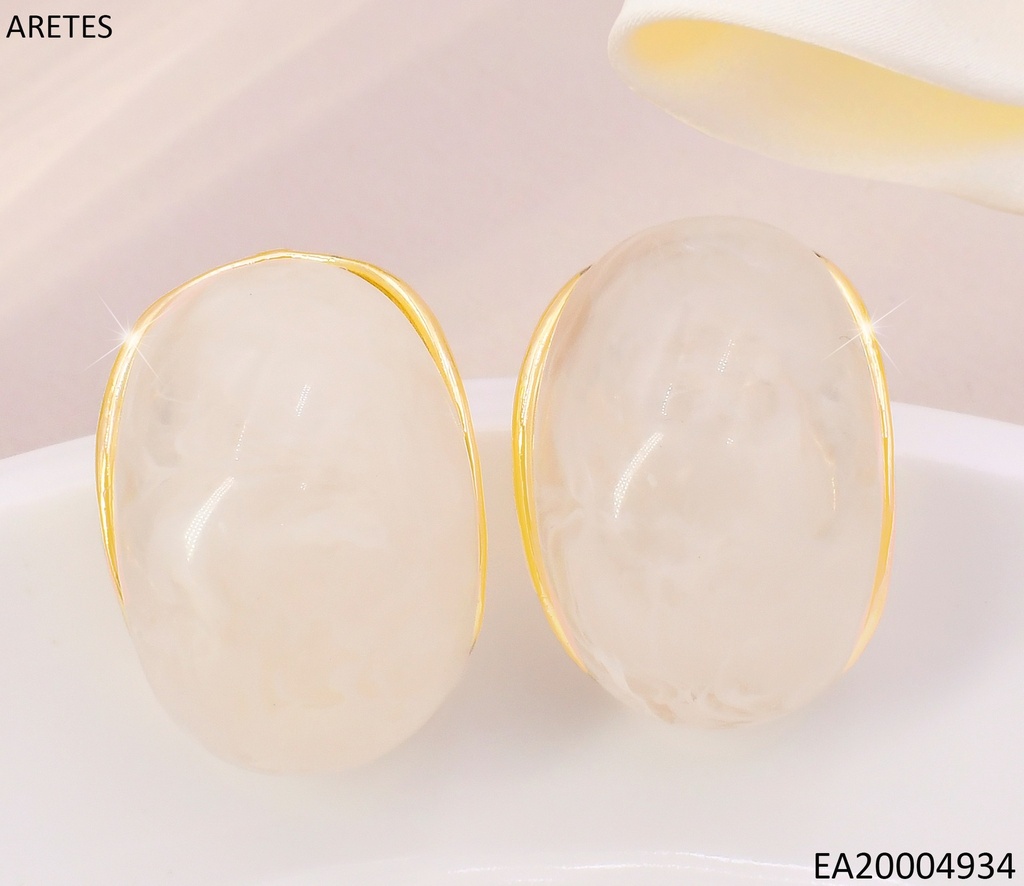 ARETES PIEDRAS "J" BLANCAS EE5141-355