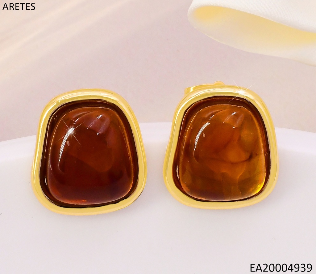 ARETES RECTANGULO VERT. PQ. PIEDRA CAFE CLARA EE5157-120