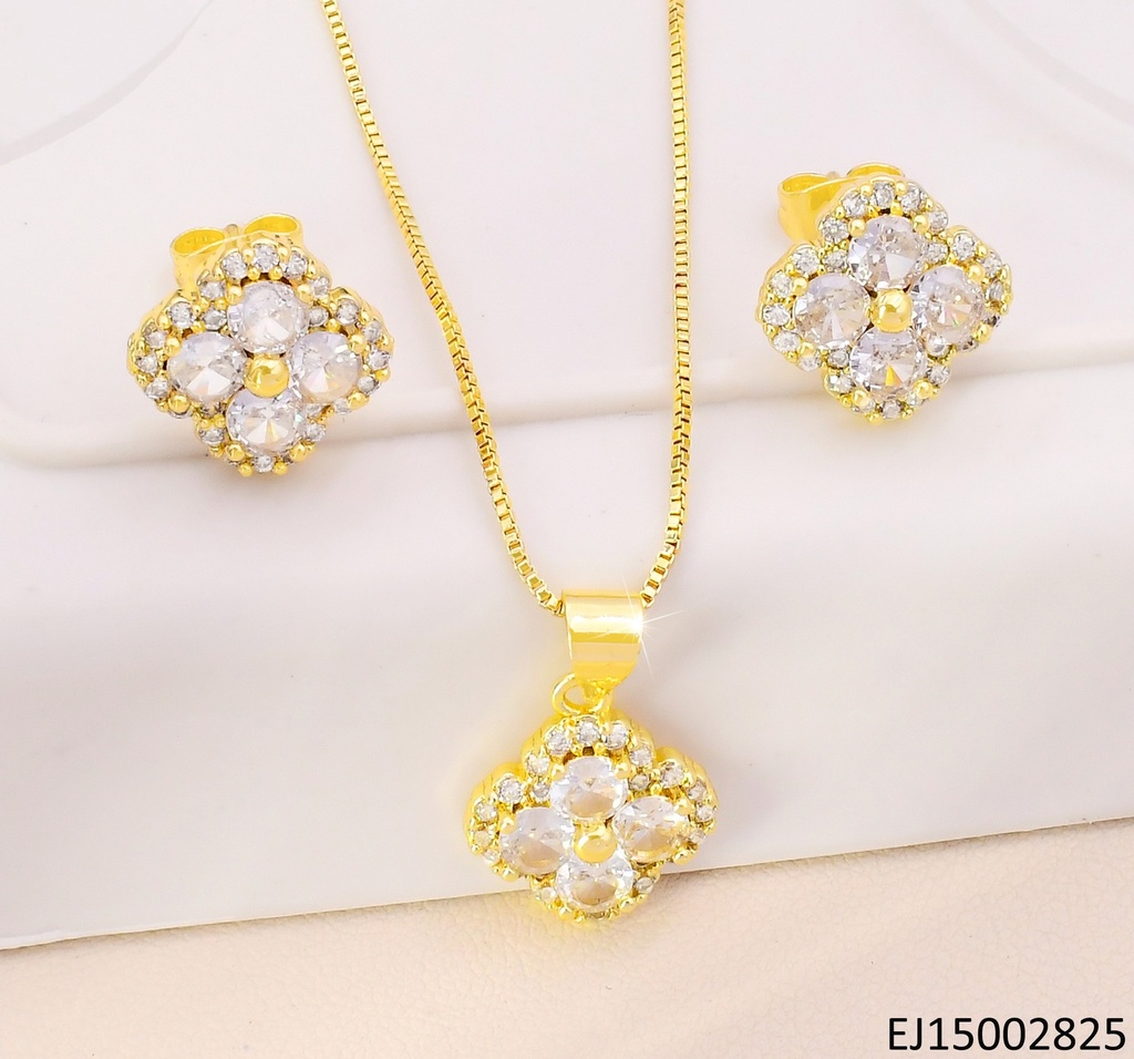 SET VAN CLEEF PQ,PETALOS/BORDES ZIRCONIAS SE1096-9