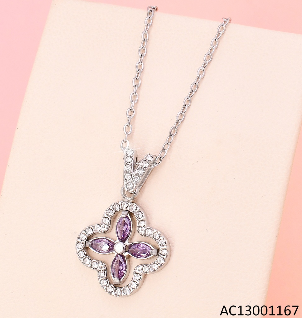 CADENA PLAT / CROQUI VAN CLEEF /ZIRC LILA CA494-45