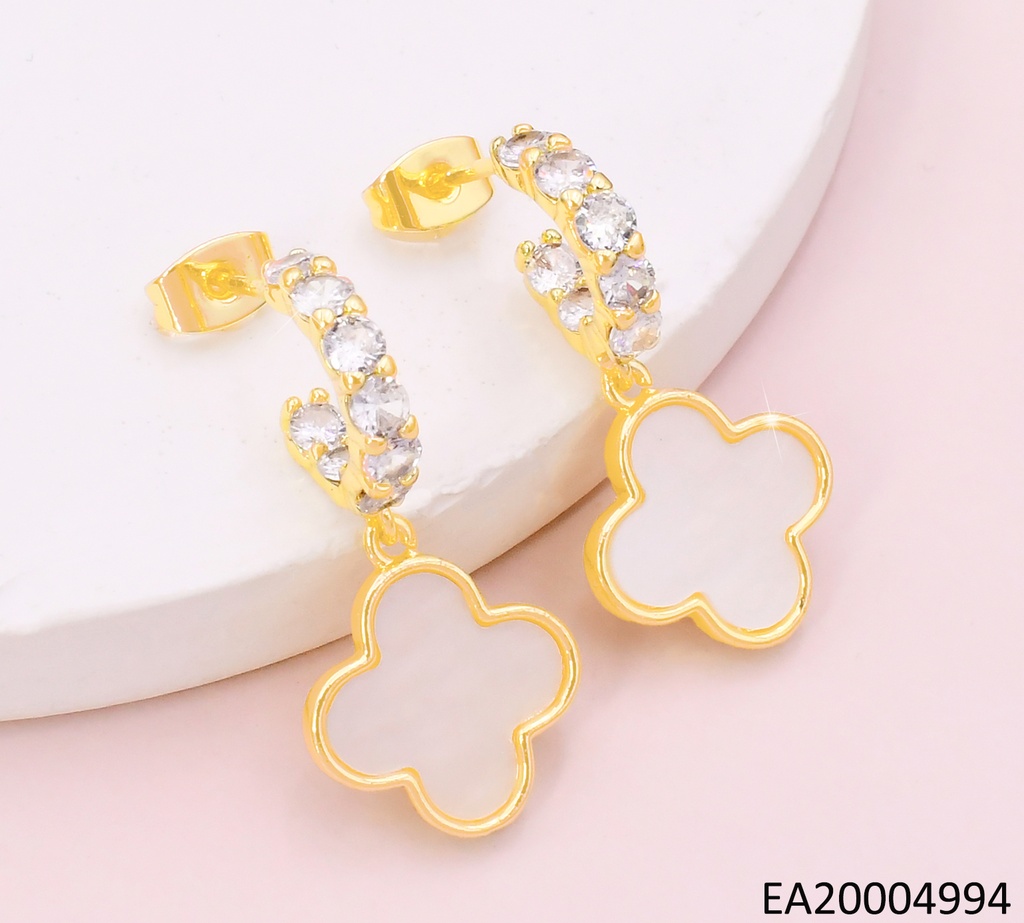 ARETES HUGGIES ZIRCONIAS VAN CLEEF NACAR EE4103-9