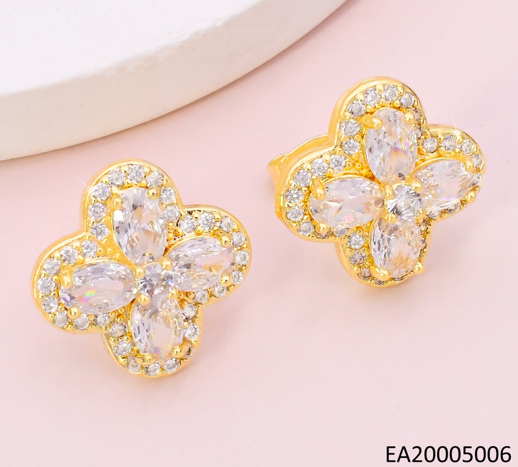 ARETES VAN CLEEF RELLENO ZIRCONIAS EE4150-9