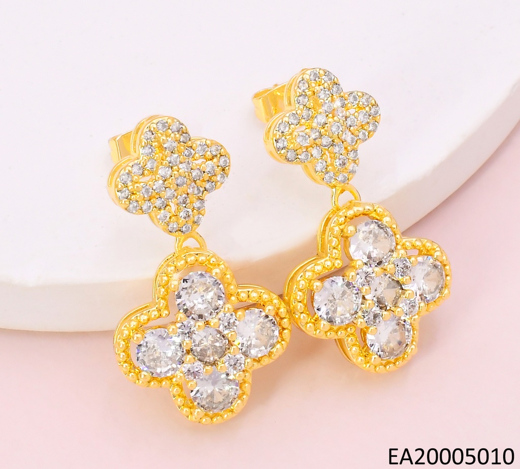 ARETES VAN CLEEF (2) VERT.ZIRCONIAS EE4164-9