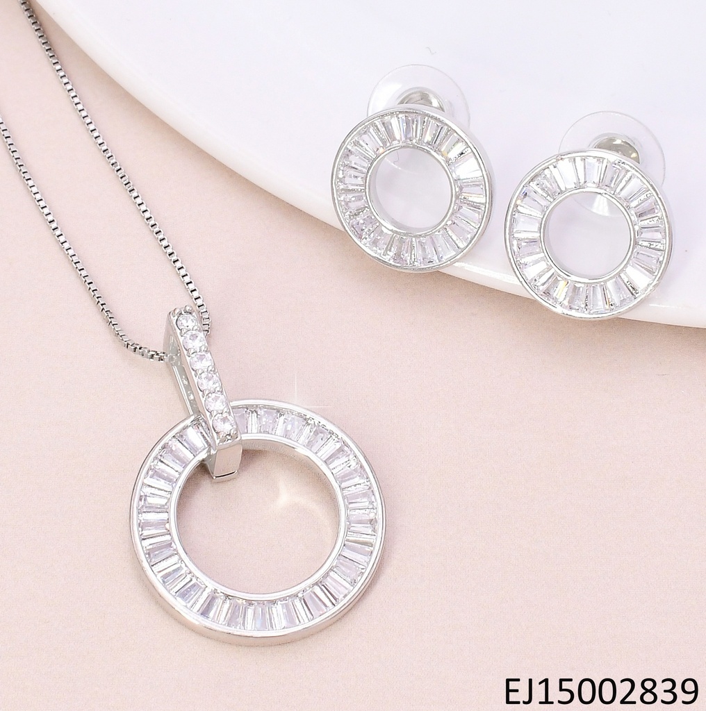 SET PLAT CIRCULOS ZIRC. RECTANGULARES C/PORTADIJE SE1219-6