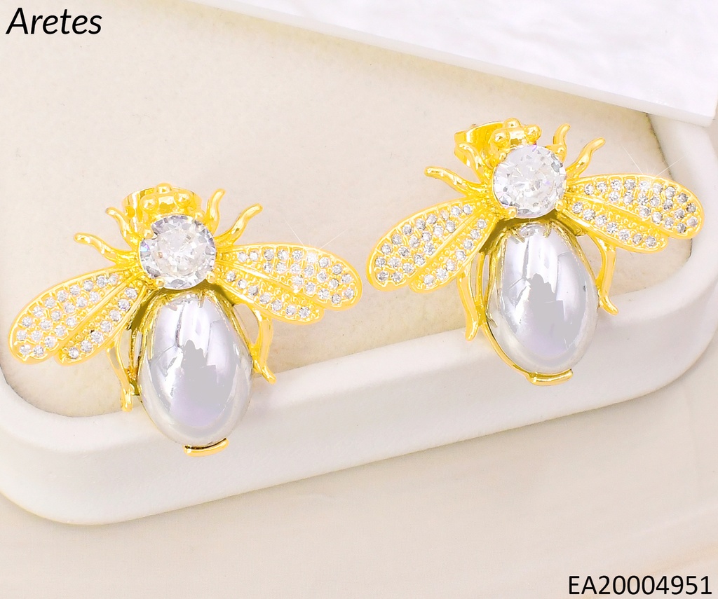 ARETES ABEJA ALAS-CABEZA ZIRCONIAS EE5022-268