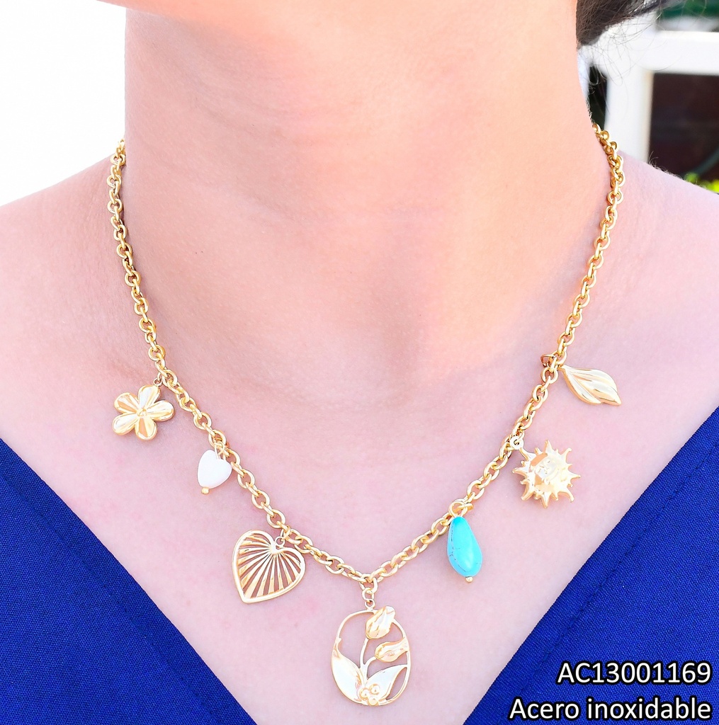 CADENA .6 DIJES💧 ENCANTO MARINO CA483-45