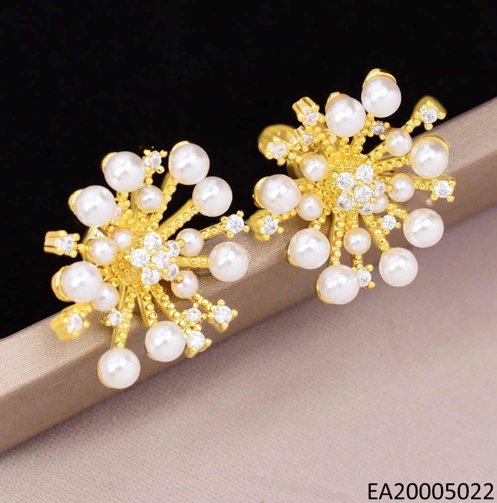 ARETES DOR DESTELLOS ZIRC/PERLAS  EE4328-355
