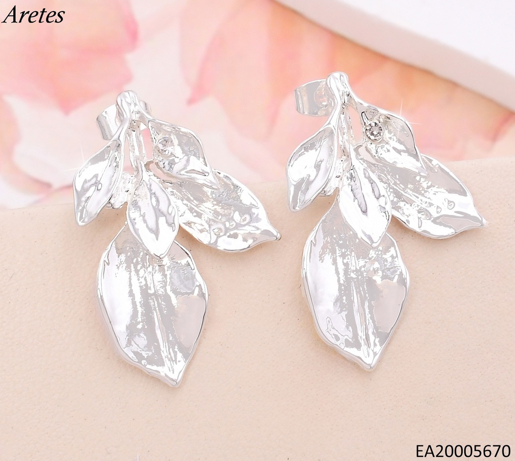 ARETES PLAT HOJA / ZIRC.EE4231-301