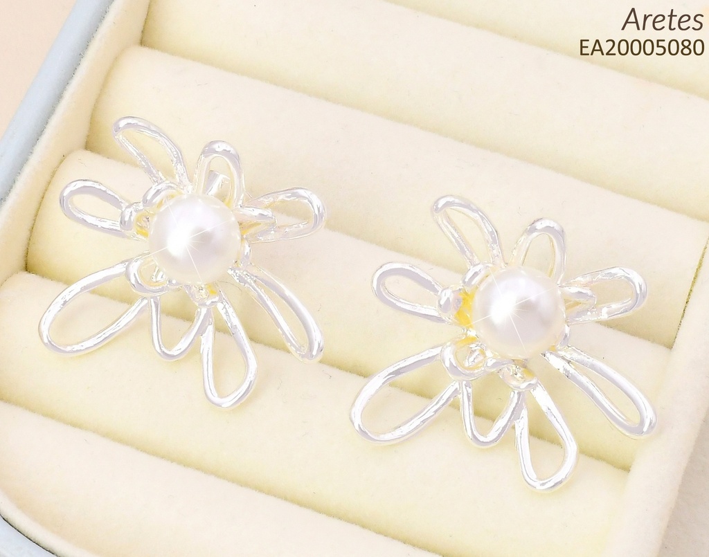 ARETES DOR FLOR/PERLA CENTRO EE4243-301