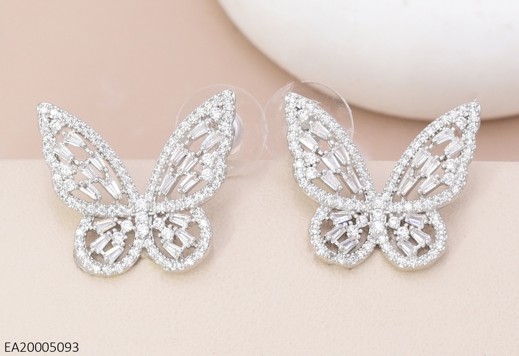 ARETES PLAT MARIPOSA ZIRC. EE4385-6