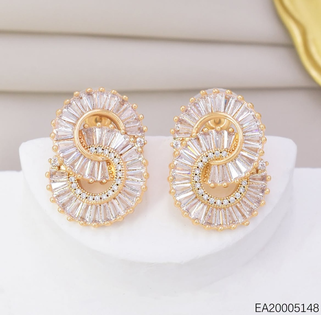 ARETES "8" ZIRCONIAS RECTANGULARES EE4544-6