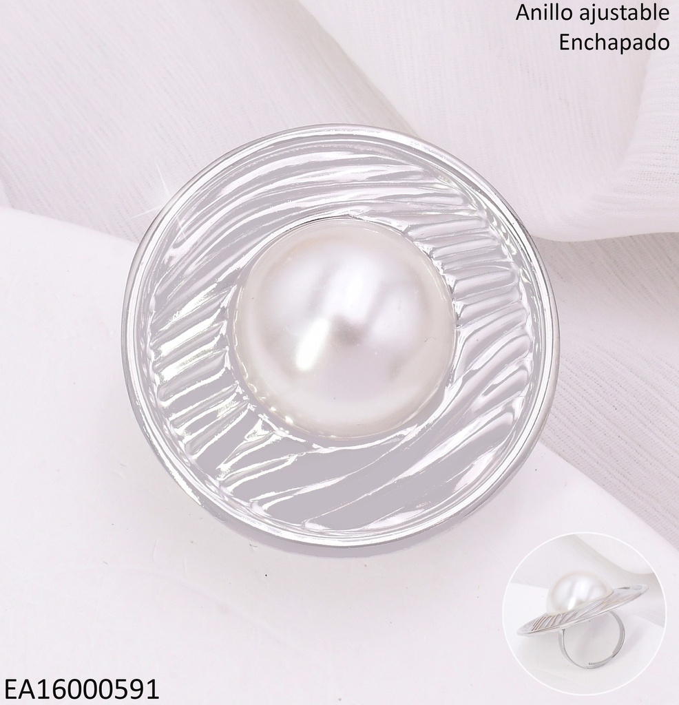 ANILLO PLAT.RD C/LINEAS GRABADAS RA570-45