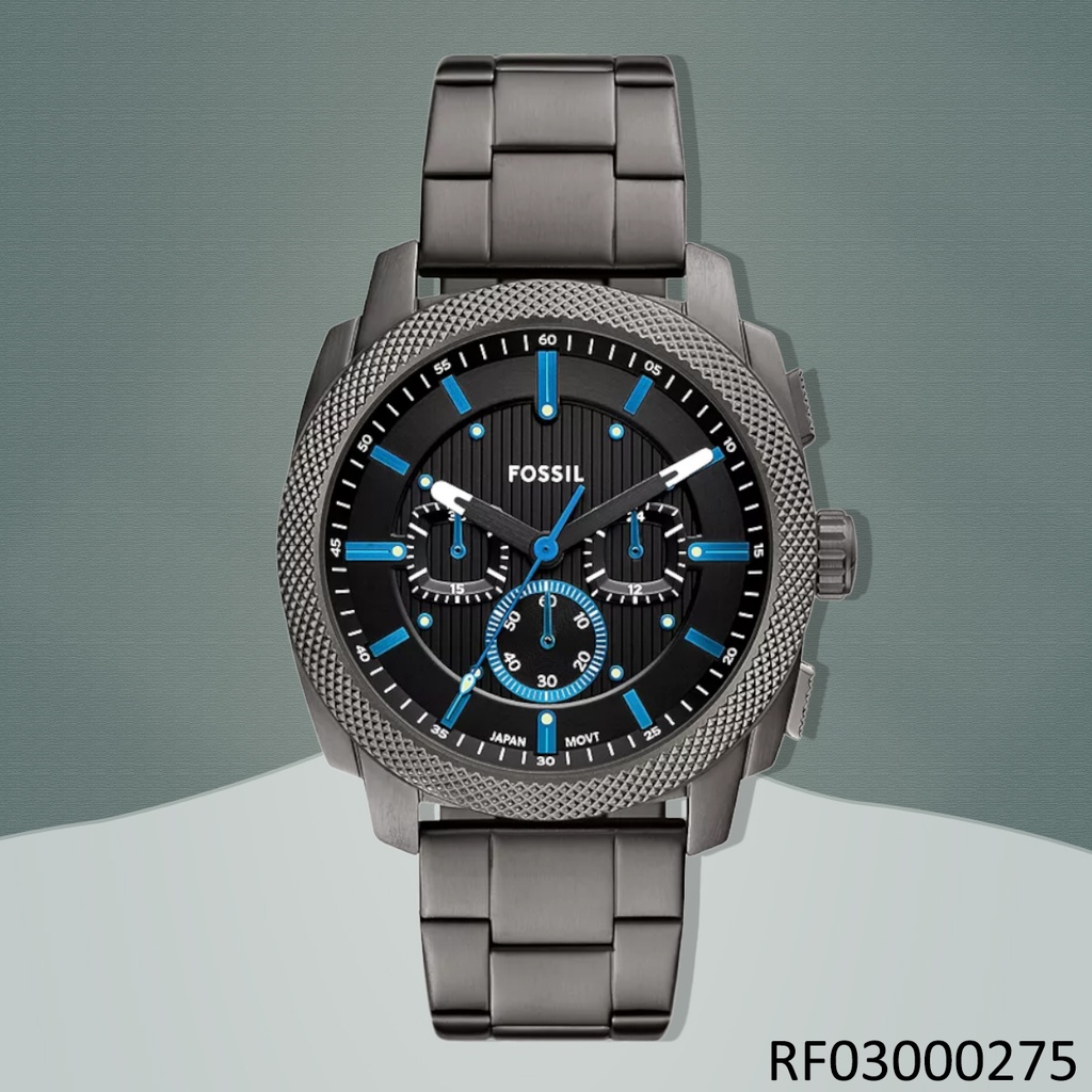 RELOJ FOSSIL ANALOGO MACHINE FS6098 METAL PLAT.