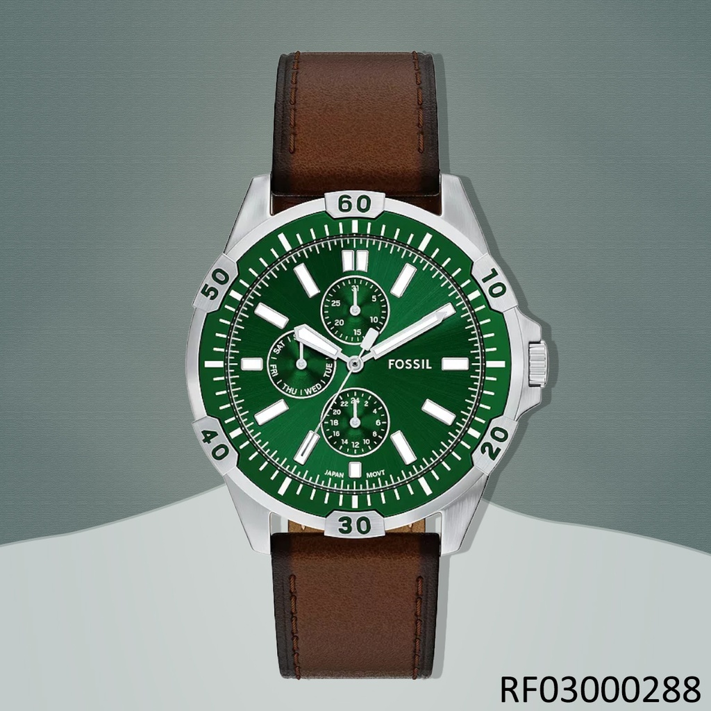 RELOJ FOSSIL ANALOGO FS6147 CUERO CAFÉ