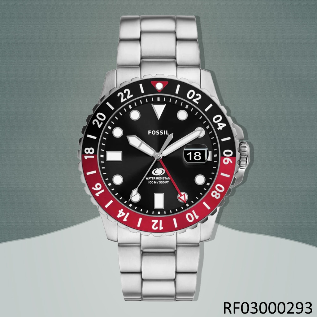 RELOJ FOSSIL ANALOGO BLUE FS6092 METAL PLAT.
