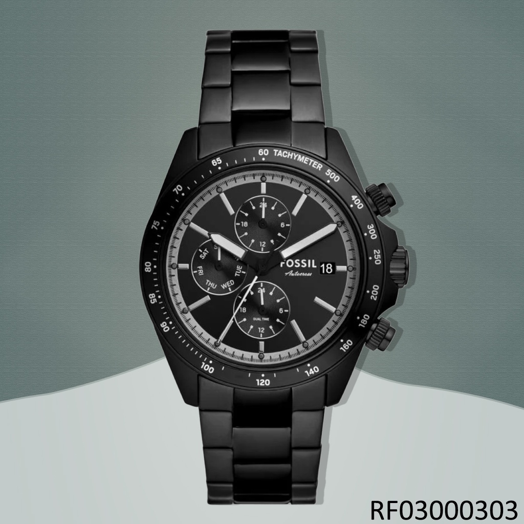 RELOJ FOSSIL ANALOGO STAINLESS STEEL FS6125 METAL NEGRO