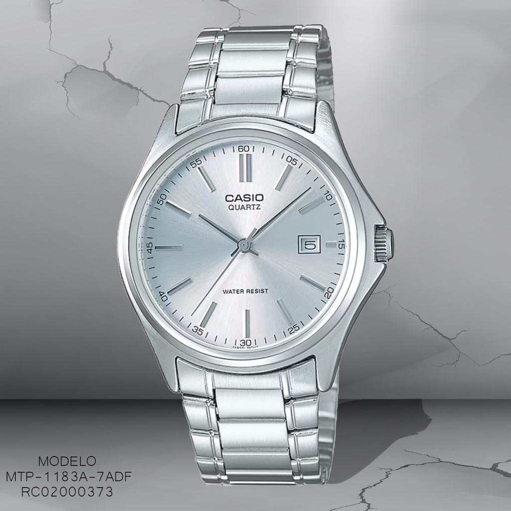 RELOJ CASIO ANALOGO MTP-1183A-7ADF METAL PLAT.