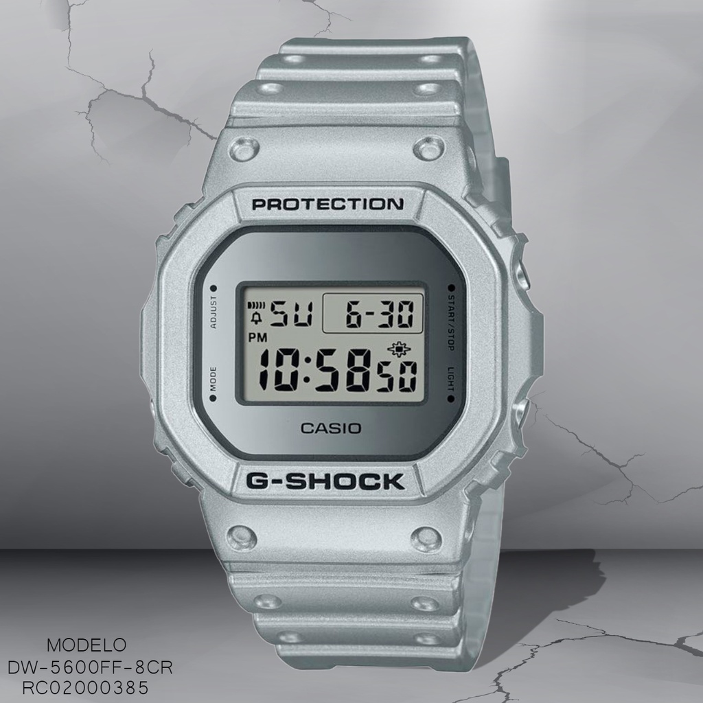 RELOJ CASIO G-SHOCK DIGITAL DW-5600FF-8CR SILICON NEGRO