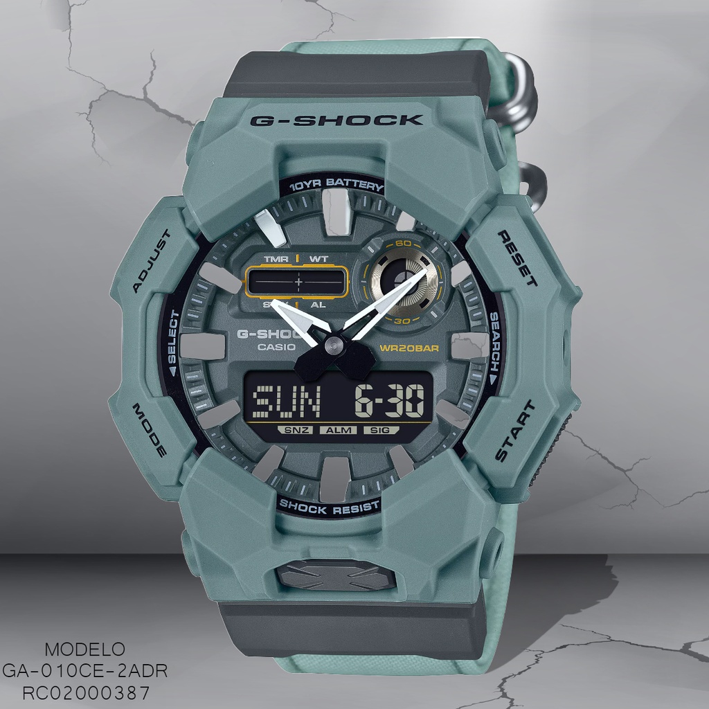 RELOJ CASIO G-SHOCK DIGITAL GA-010CE-2ADR SILICON NEGRO