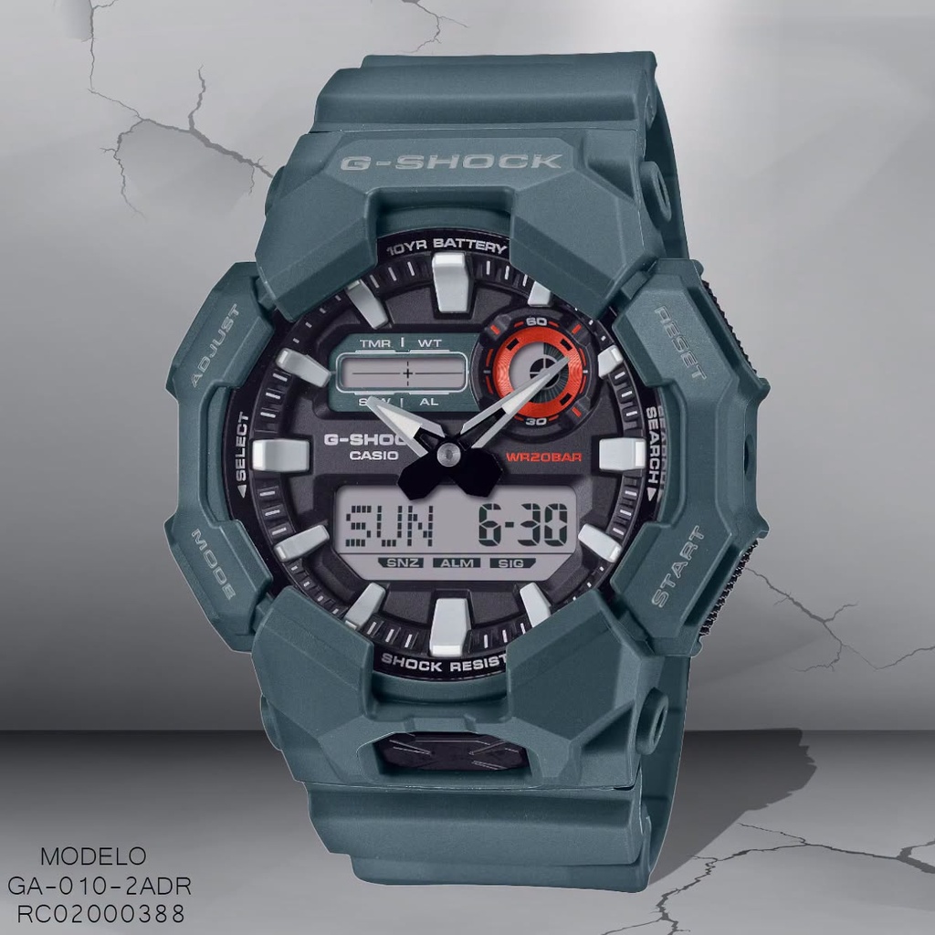 RRELOJ CASIO G-SHOCK ANA/DIG GA-010-2ADR SILICON VERDE