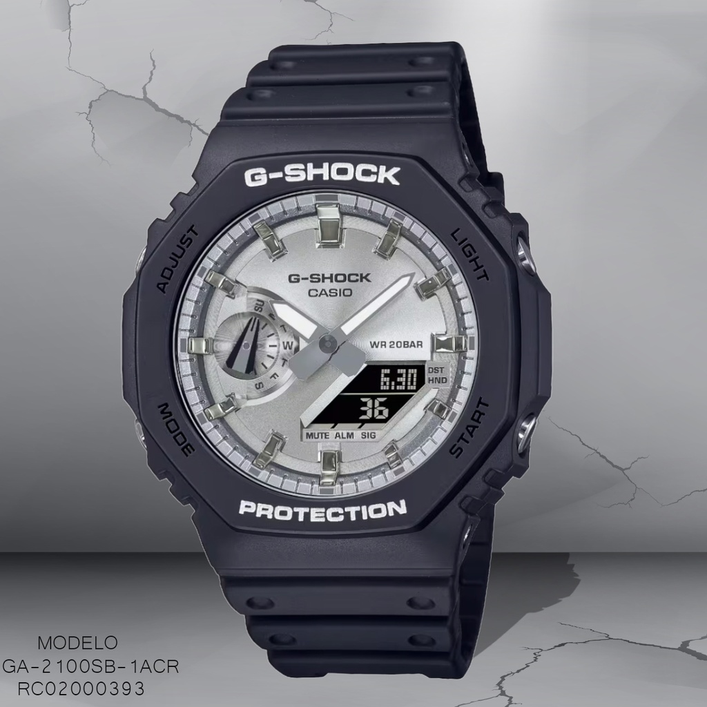 RELOJ CASIO G-SHOCK ANA/DIG GA-2100SB-1ACR SILICON NEGRO