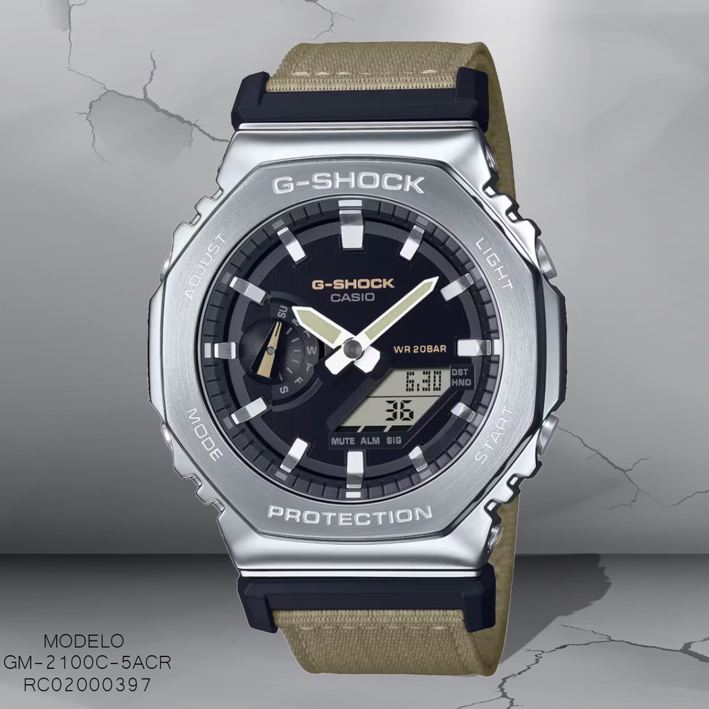 RELOJ CASIO G-SHOCK ANA/DIG GM-2100C-5ACR SILICON VERDE