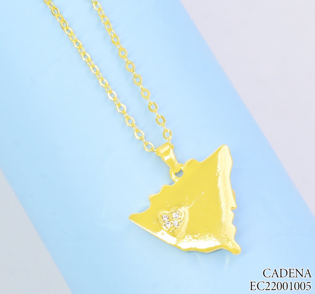 CADENA DORADA MAPA DE NICARAGUA / CORAZON ZIRC. G198-841(PAG26)