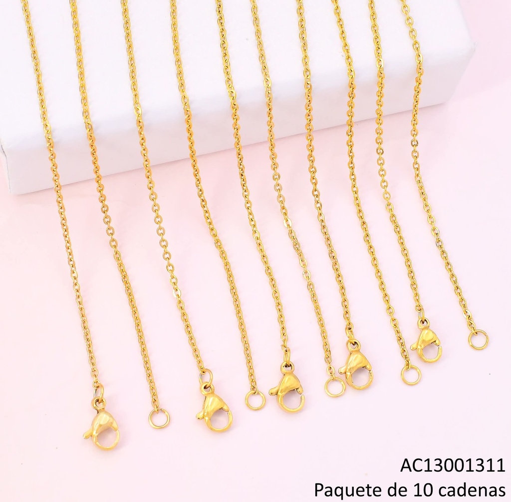 PAQ.10 CADENAS DORADAS TRADICIONAL (DR)