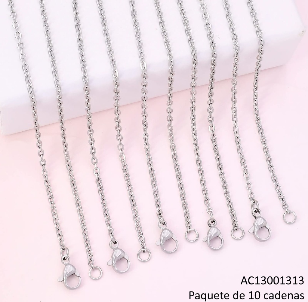 PAQ.10 CADENAS PLATEADAS (DR)