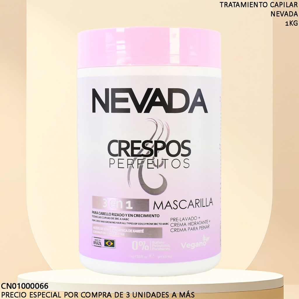 MASCARILLA NEVADA 3 EN 1 CRESPOS PERFEITOS KH04868