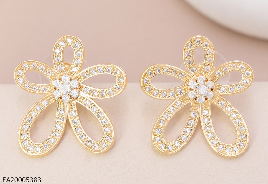 ARETES FLOR ZIRC. 5 PETALOS EE4804-6