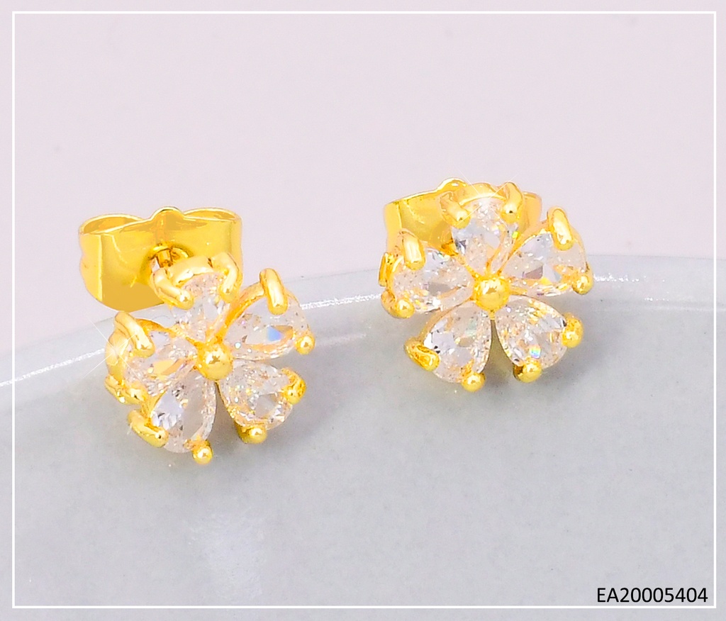 ARETES FLOR 5 PETALOS ZIRC. EE4857-105