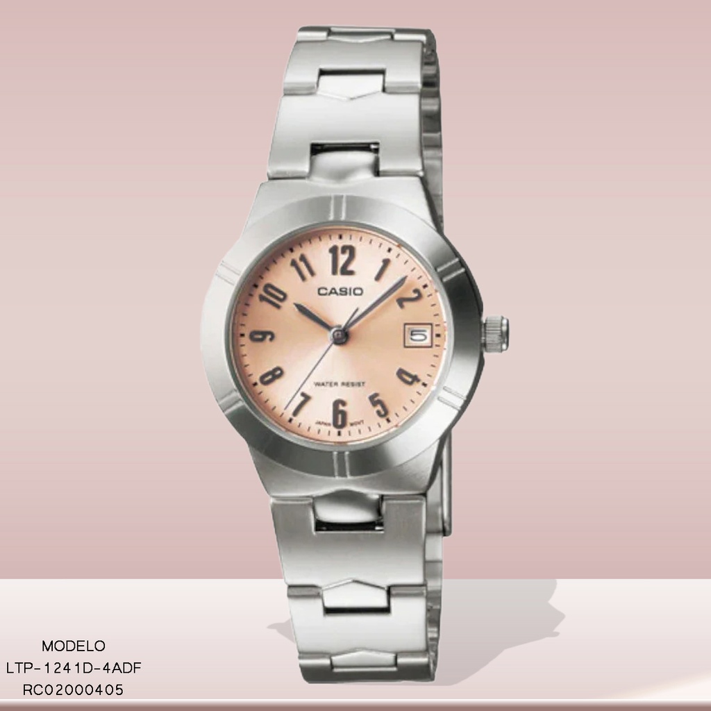 RELOJ CASIO ANALOGO LTP-1241D-4ADF METAL PLAT.